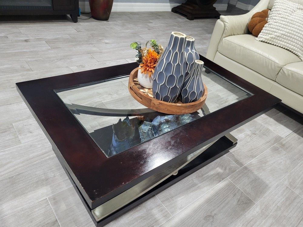 Table Set And Fireplace 