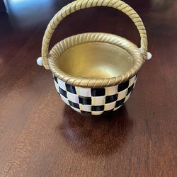 Mackenzie Childs Decorative Basket.  Like New