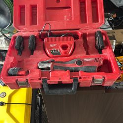 M12 12-Volt Lithium-Ion Force Logic Cordless Press Tool Kit (3 Jaws Included) with Two 1.5 Ah Battery and Hard Case