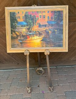 Original art In portofino framed