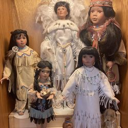 Dolls-Porcelain Indian & others