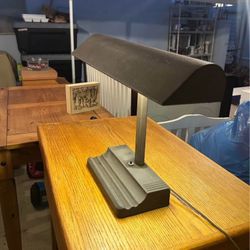 Vintage Cast Iron Bankers Lamp ( Mitchell USA ) $85 OBO! 