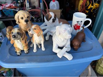 Ceramic dog figurines