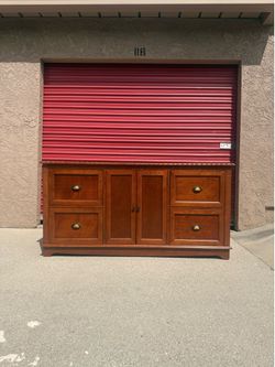 Solid Wood Sideboard File Cabinet dresser credenza