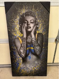 San Diego Chargers Marilyn Monroe Canvas