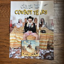 Oliver Tree Signed Cowboy Tears Poster / CD Set