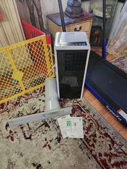 Brand new portable ac with hose/ window kit/ remote/ manual/ blows ice cold air fast/ can test before buying