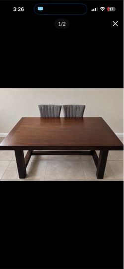 Solid wood table