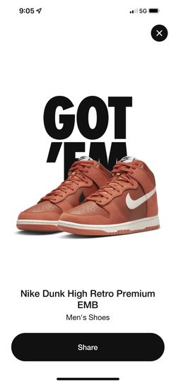 Nike Dunk High EMB 9.5