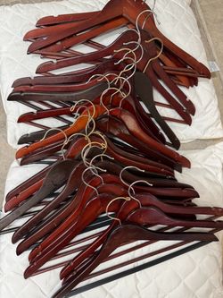 50 wood hangers $1 each