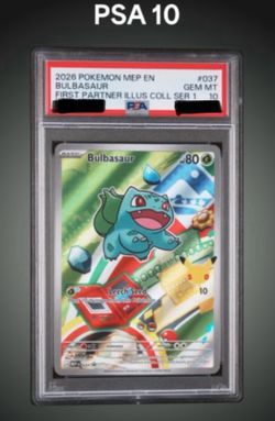 First Partners Sequential Kanto Starters PSA 10 READ DESCRIPTION