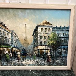 Oil Painting By P. Herhst “PARIS”