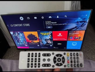Tv and speakers