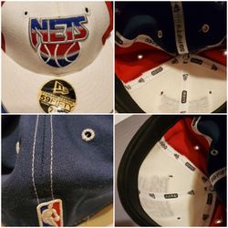 Vintage Style NEW ERA fitted 7 1/4 Size NEW JERSEY NETS CAP unworn For $25