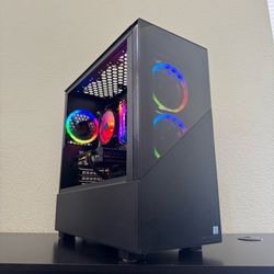 FAST 6 Core Gaming PC Computer (i5 9600k = i7 8700, 16GB RAM, GTX 1660 SUPER, 1.25 TB)