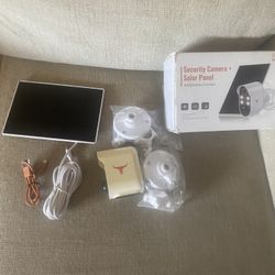 Security Camera + Solar Panel