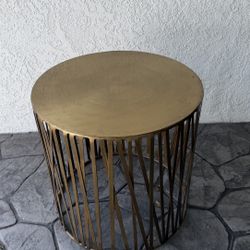 Modern Brass Side Table / Accent Table
