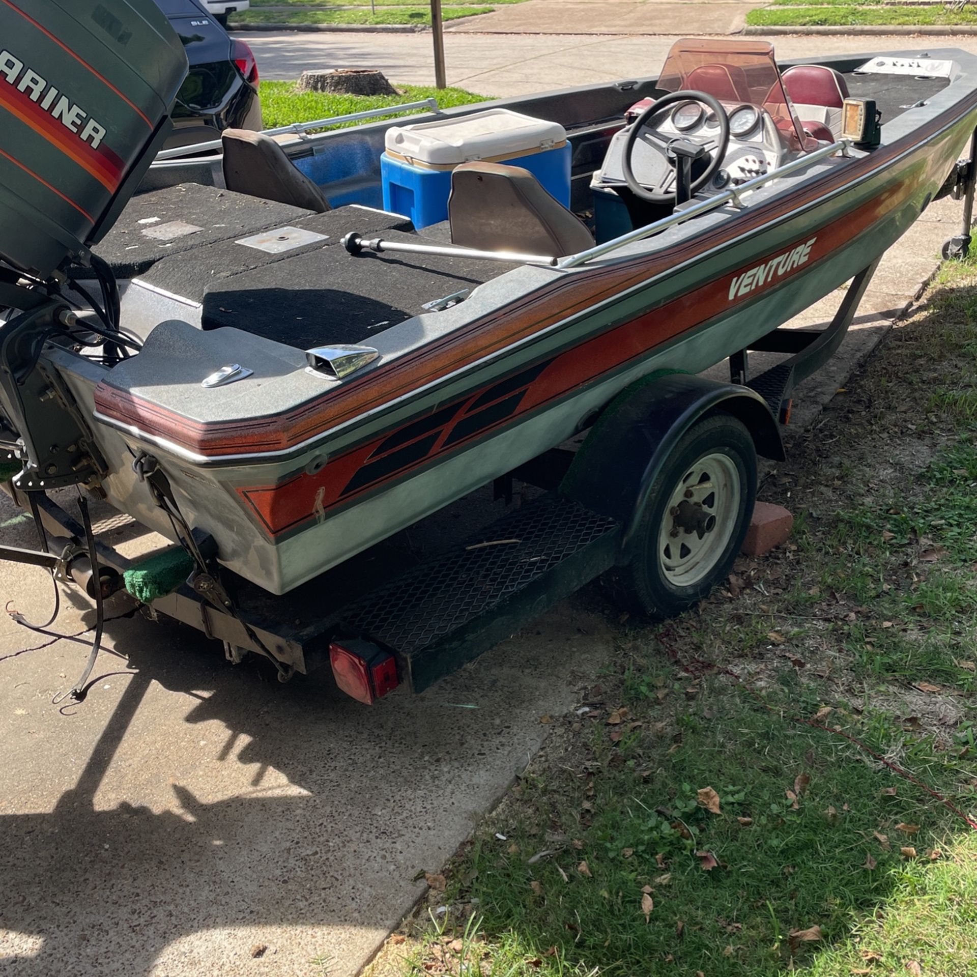 16’ Venture Bass boat for Sale in Houston, TX OfferUp