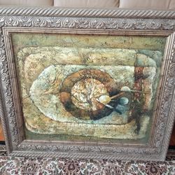 Painting w Beautiful Frame 31" x 27" by J Jordan