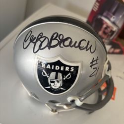 (2) Raiders Autographed Helmets 