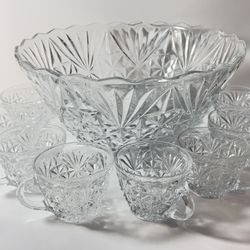 Vintage Anchor Hocking Arlington Punch Set