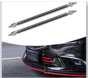 Pack-2 Front Splitter Support Rods, 20CM/7.87" Front Bumper Lip Splitter Diffuser, Retractable Pillar Tie Rod Decoration, Compatible with Most Vehicle