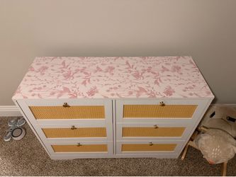 Boho Cane 6-Drawer Dresser