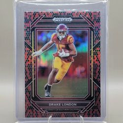 2023 Prizm Draft Picks Drake London Snake Skin SP