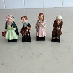Five Vintage Royal Doulton Ceramic Charles Dickens Figurines 