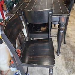 Solid Wood Table with 4 Chairs $150 OBO