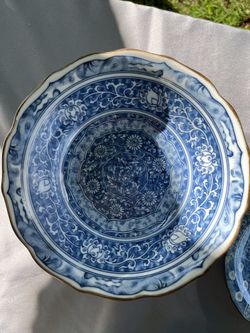 Vintage Oriental Imari Style Signed Bowls 