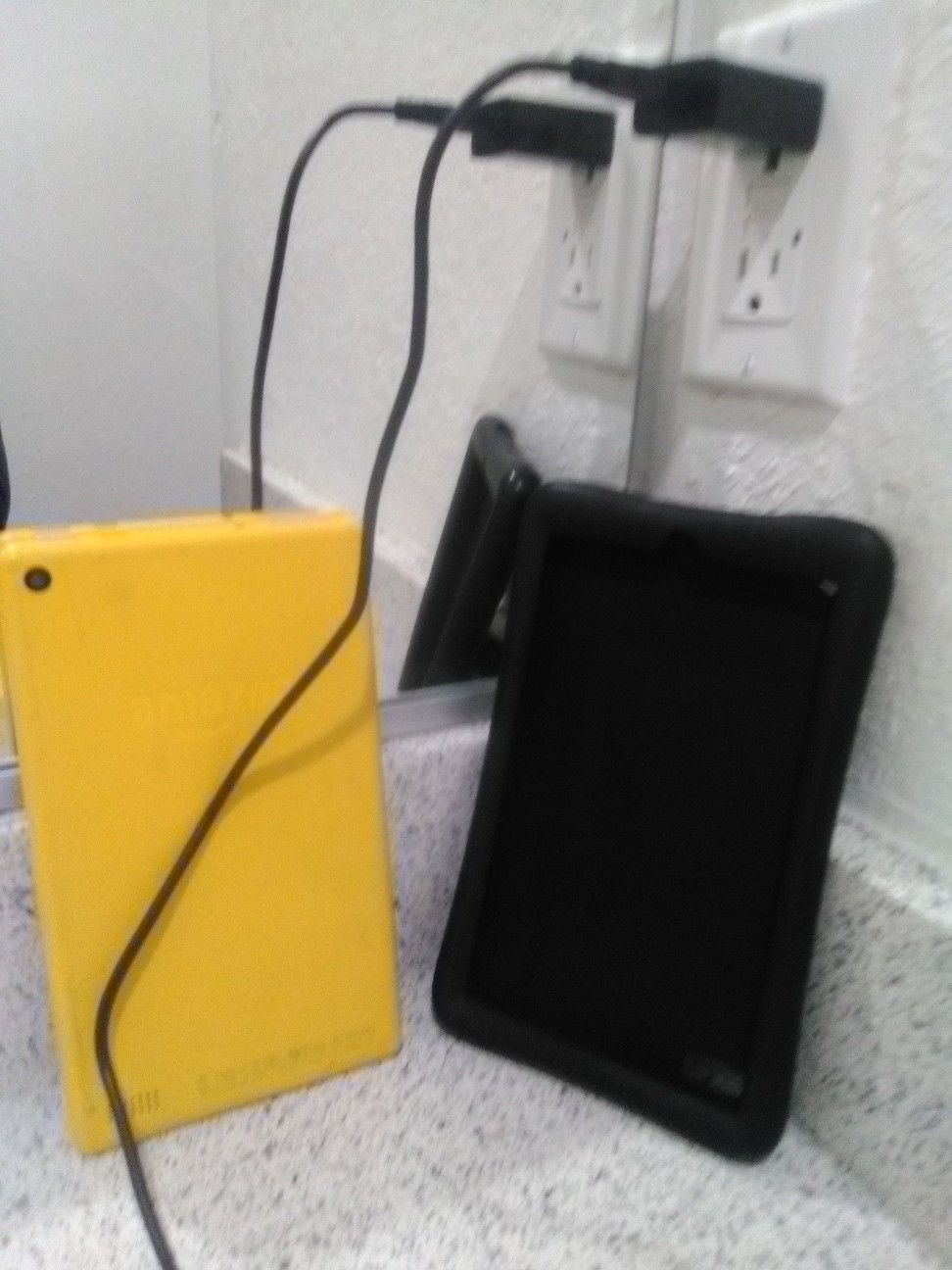 Amazon Fire Tablet w/black case and charger