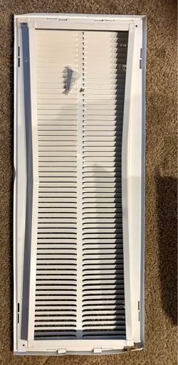 White Steel Return Air Vent Grille