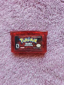 Pokémon Ruby Version Game Boy Advance Cartridge
