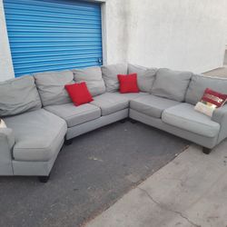 Modern sectional couch gray ,