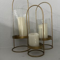 Glass Candle Stands
