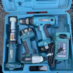 Makita Cordless Drill and Ratchet with Light 