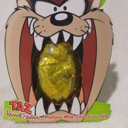 Vintage Looney tunes Taz hollow milk chocolate Easter egg holder