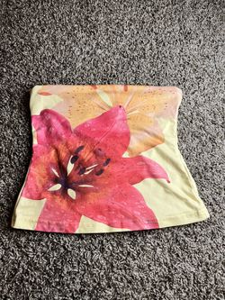 Floral tube top