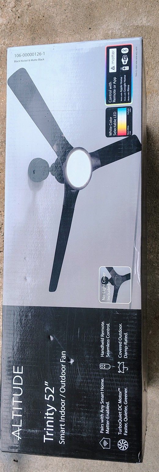 Altitude Trinity 52" Smart Indoor/Outdoor Ceiling Fan