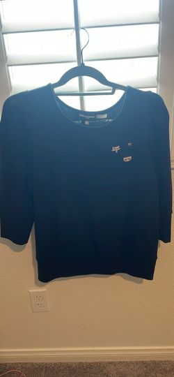Karl Lagerfeld Long Sleeve Top with Pins  size M