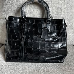 Black Snakeskin Purse