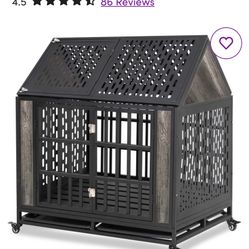 CONNICE 42” Heavy duty Crate For Med/Lrg Dogs