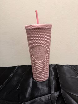 Starbucks tumbler pink studded
