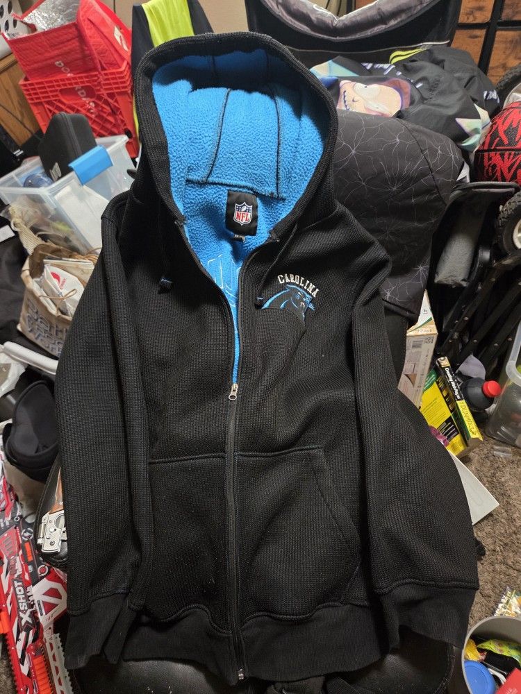 Carolina Panthers Hooded Zippered Sweater