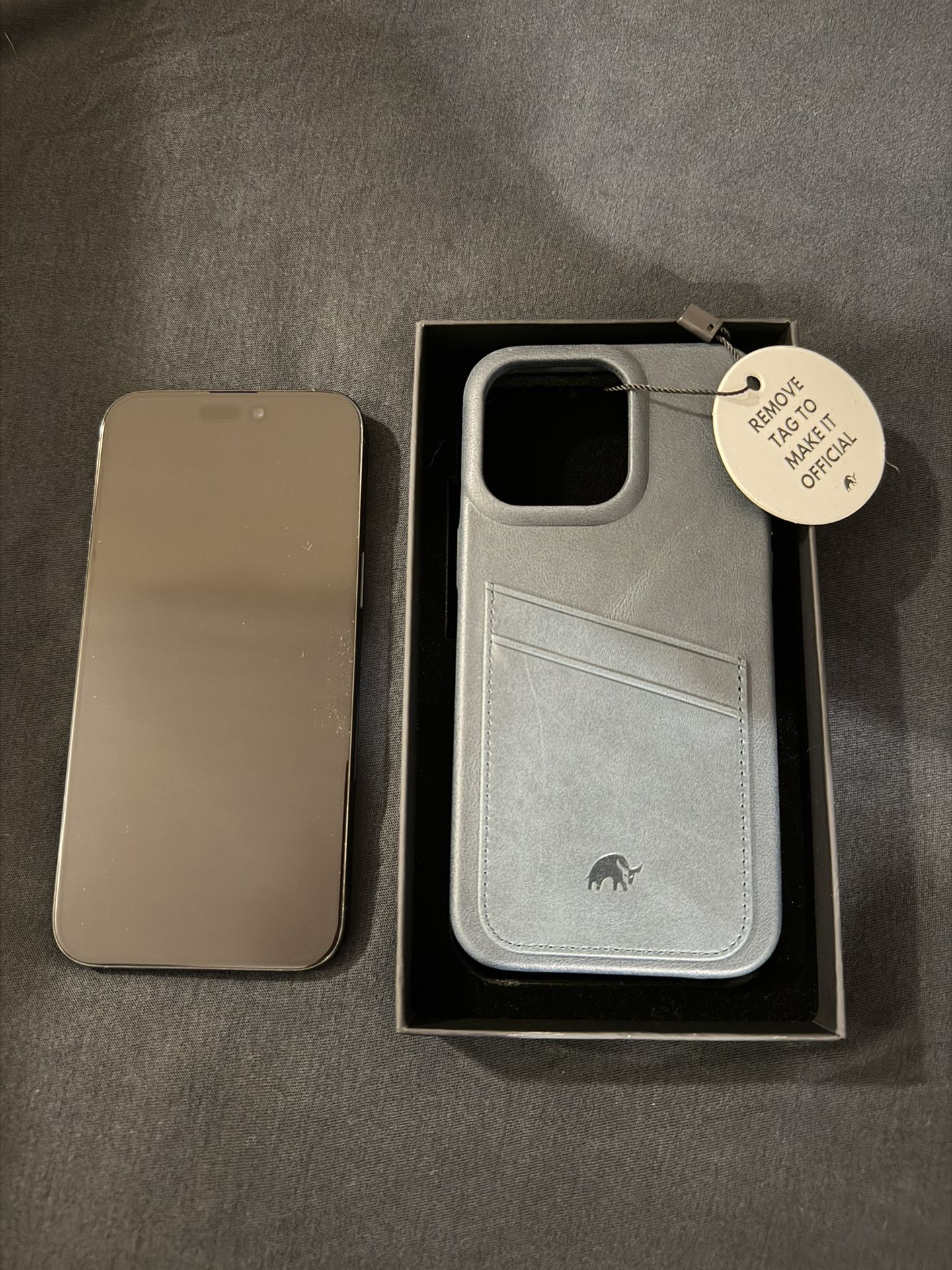 iPhone 15 Pro Max + Premium Leather Bullstrap Case