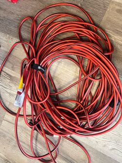 100-ft 14 / 3 Medium Duty 3 Prong Red and black Outdoor Extension Power Cord
