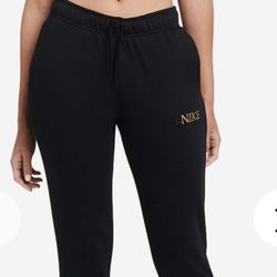 NSW Club Fleece Leopard Sweatpants Women Sz Medium