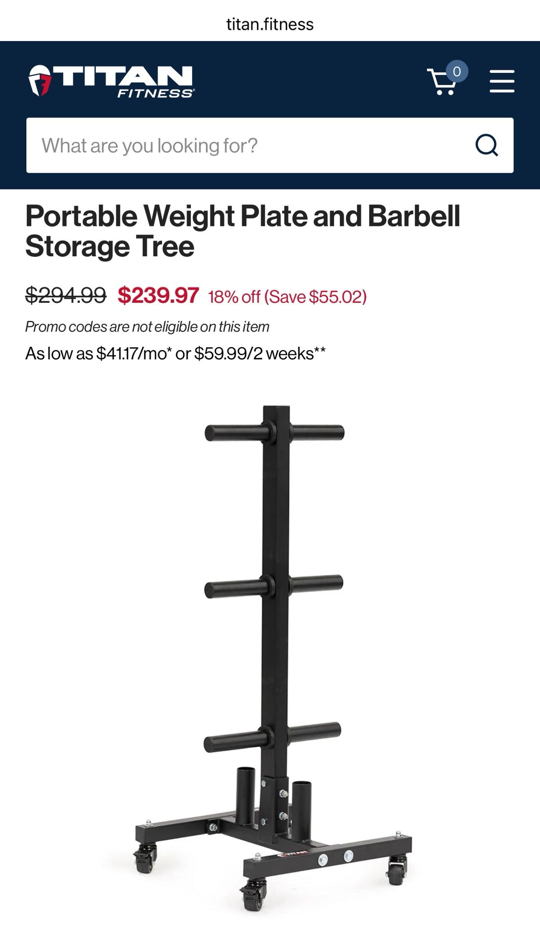 Portable Weight Plate and Barbell Storage Tree