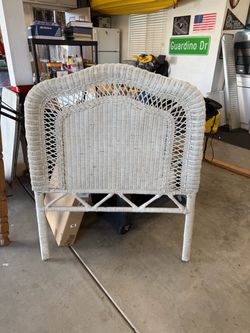 Twin Wicker Headboard-Free